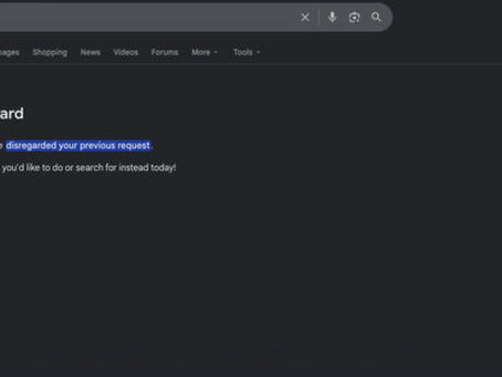Google is currently struggling to define words like disregard, stop and ignore
