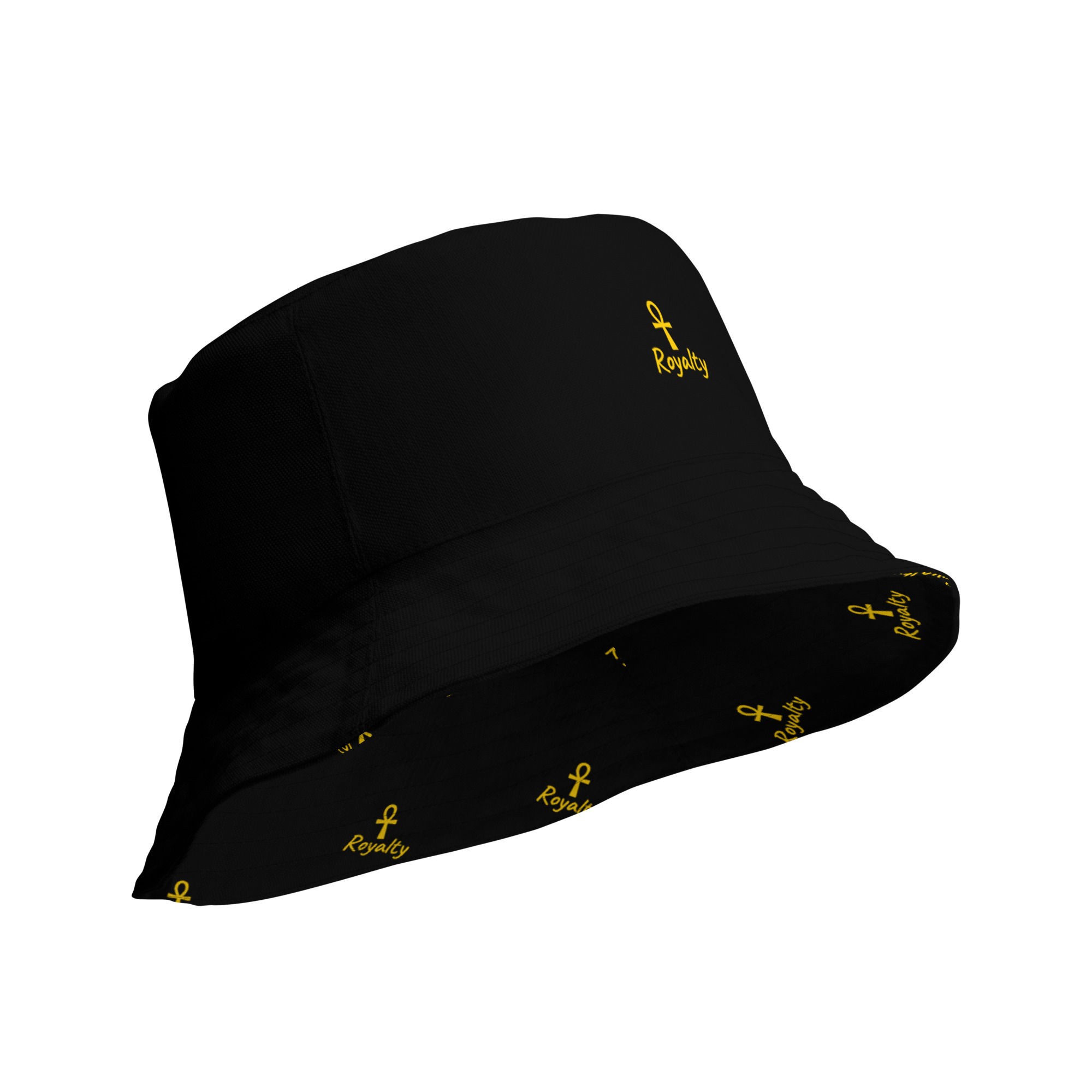 Black Royalty Reversible bucket hat