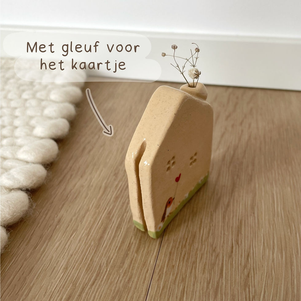 Thumbnail: B-keuze kaartenhouder roodborstje