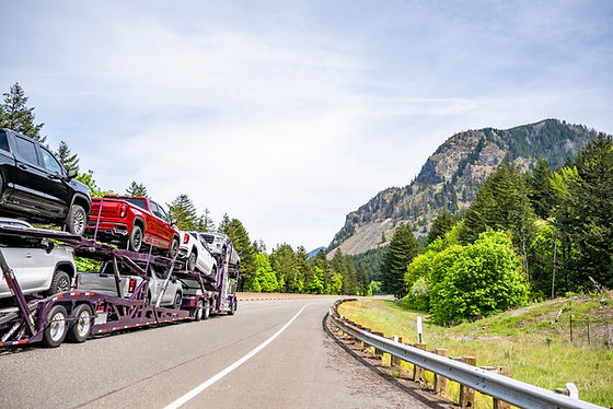 vehicle transport through mountains