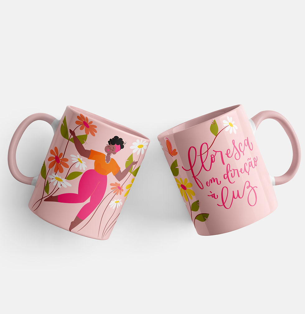 Miniatura: Caneca Rosé com Frase Coleção Entre Fases