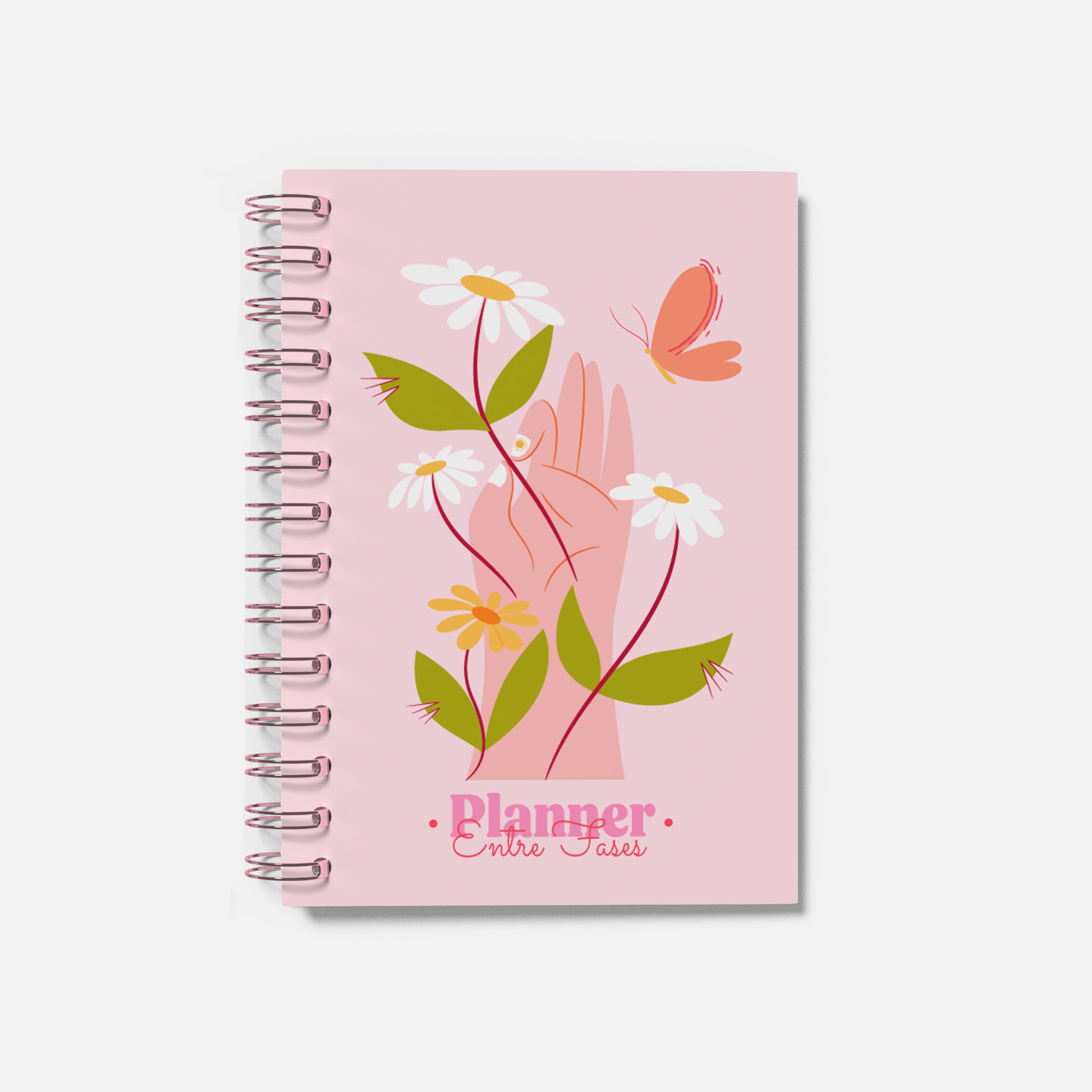 Planner Diário/Semanal Tamanho Grande Espiral Coleção Entre Fases