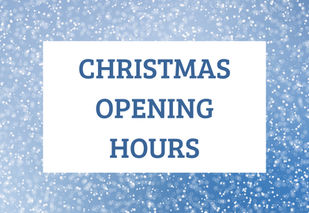 Christmas opening hours