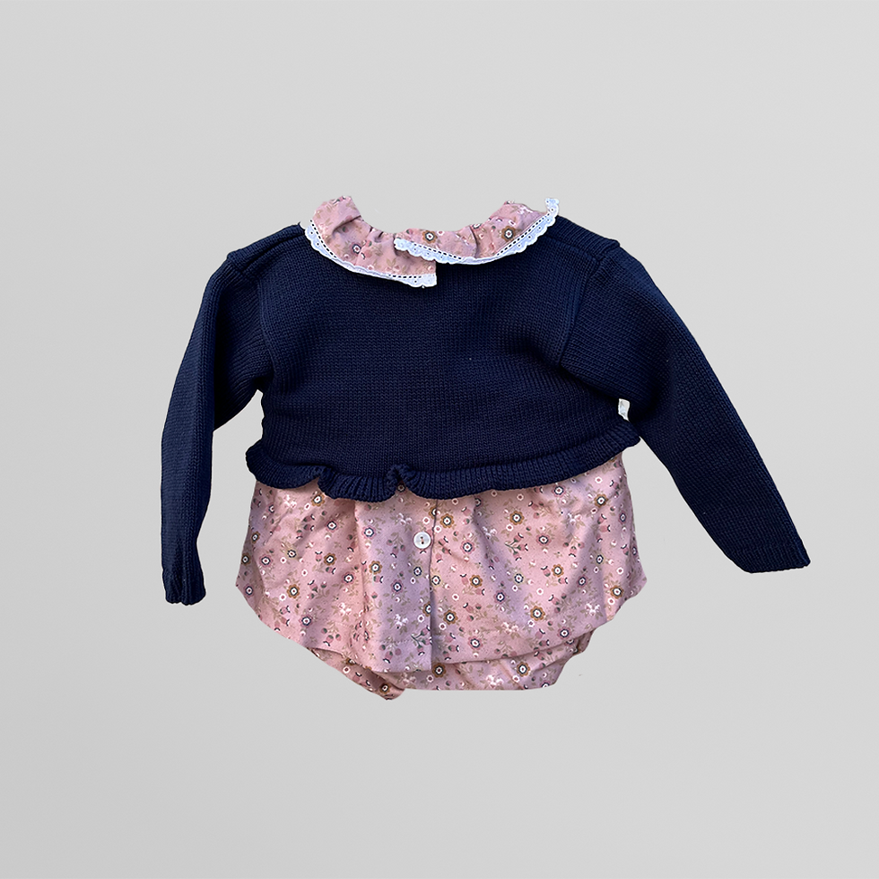 Thumbnail: Conjunto vestido + fofo de menina bebé