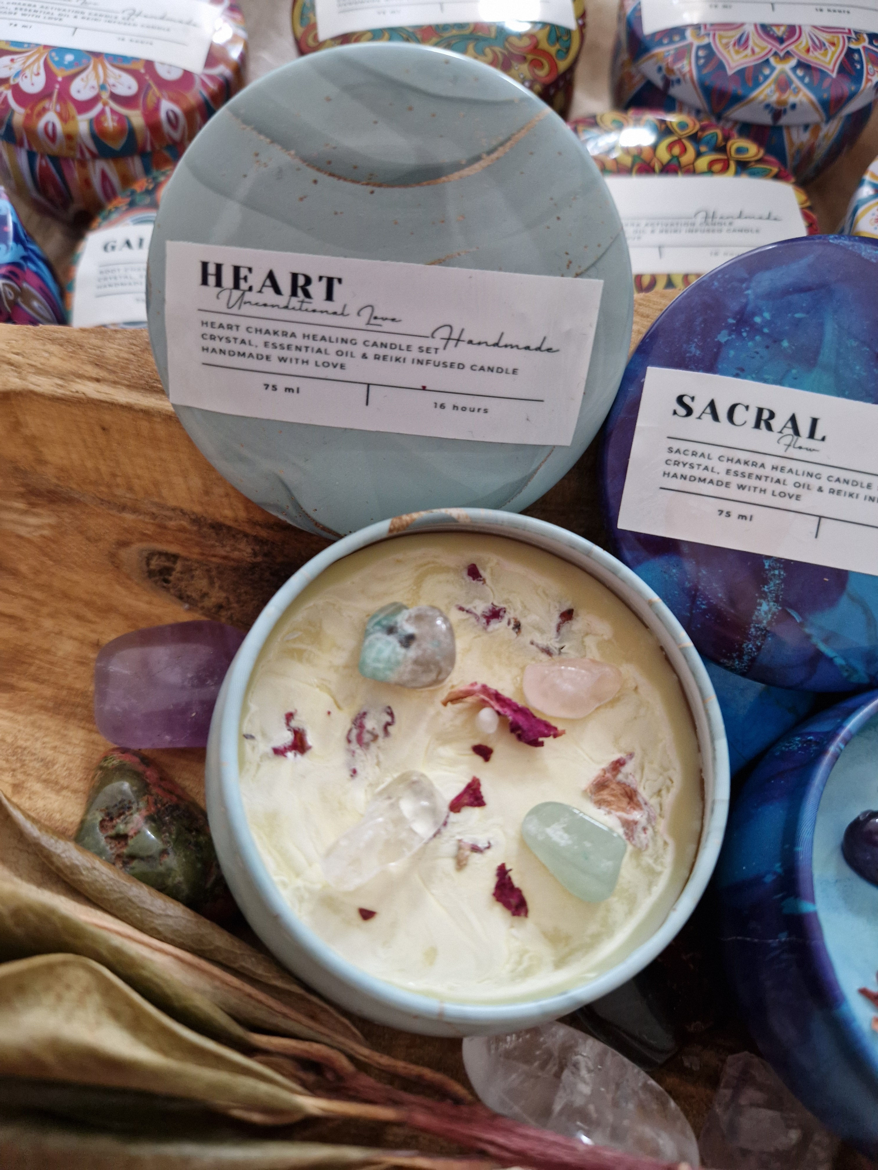 Heart Chakra Healing Candle - Unconditional Love