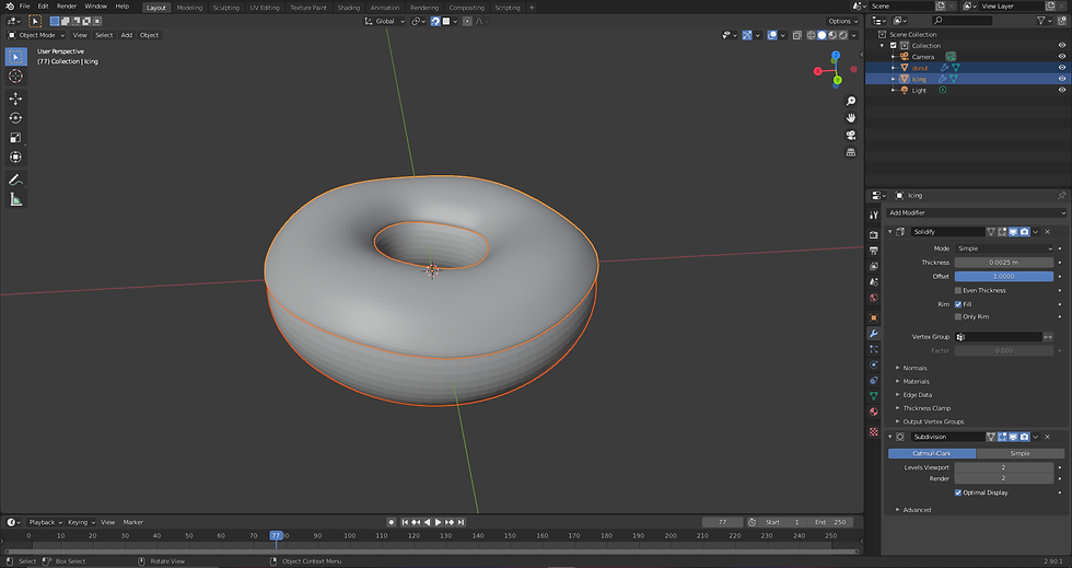 My Blender Doughnut 😋🍩