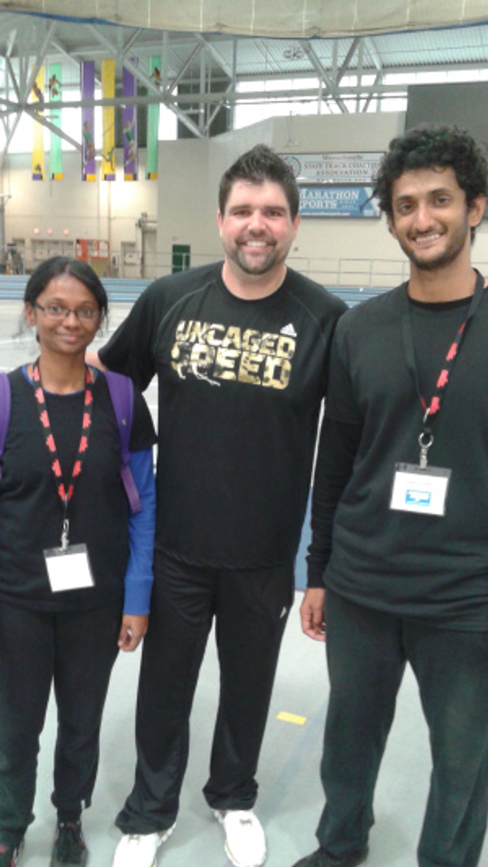 With coach Nick Winkelman