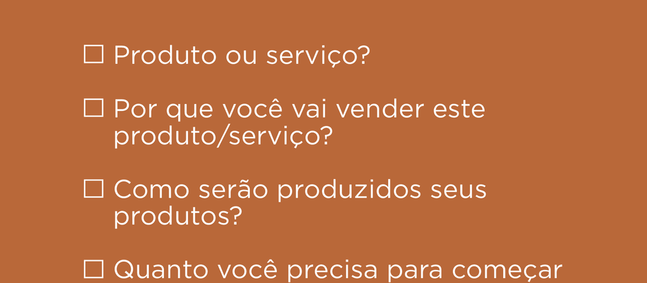 Checklist para quem quer começar empreender!