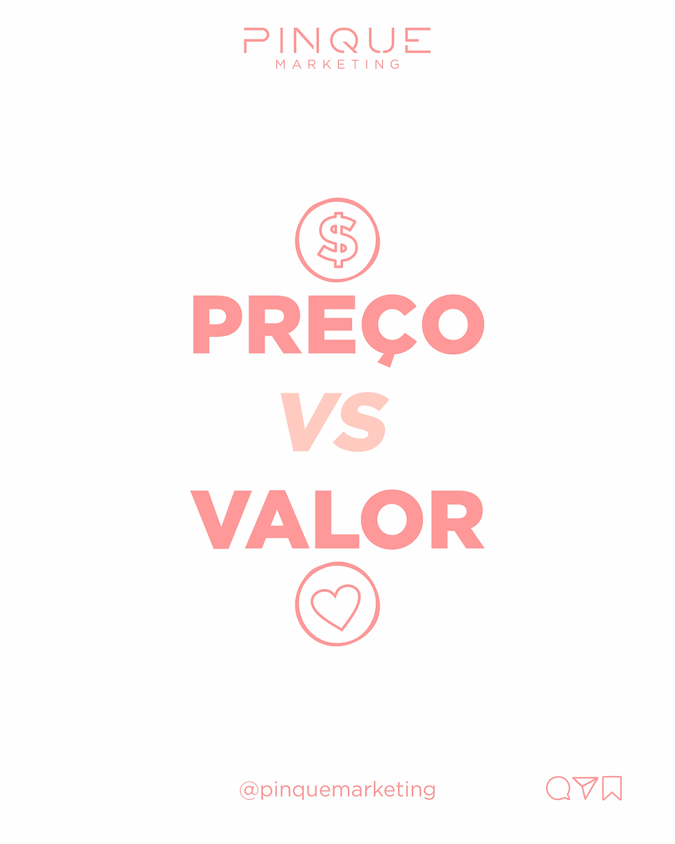 Preço X Valor