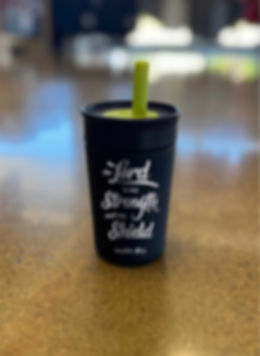 Strength and  Shield Navy 12 oz Kids Cup