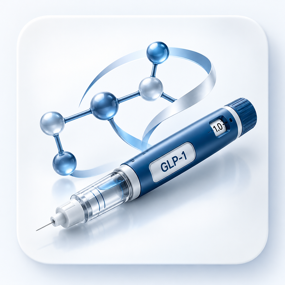 GLP-1 Injector and Molecular Chain.png