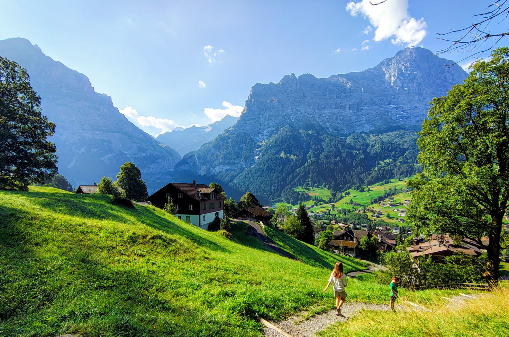 Until next time: descending from Gindelwald Youth Hostel on our penultimate day. Bernese Oberland, Switzerland.