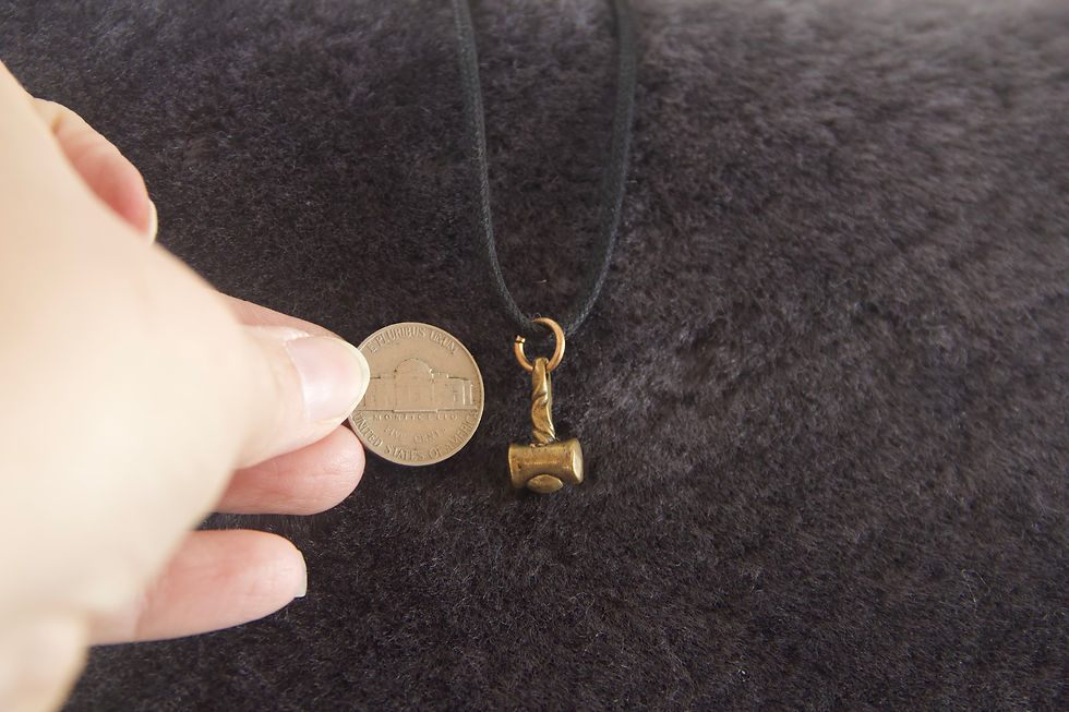 Thumbnail: Mini Round Hammer in Bronze