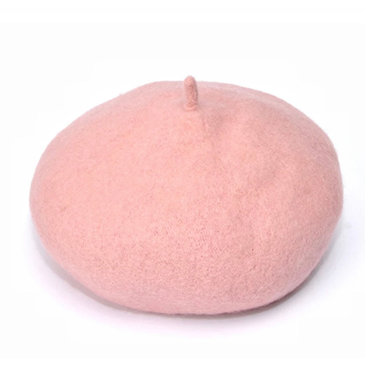 POWDER PINK BERET HAT