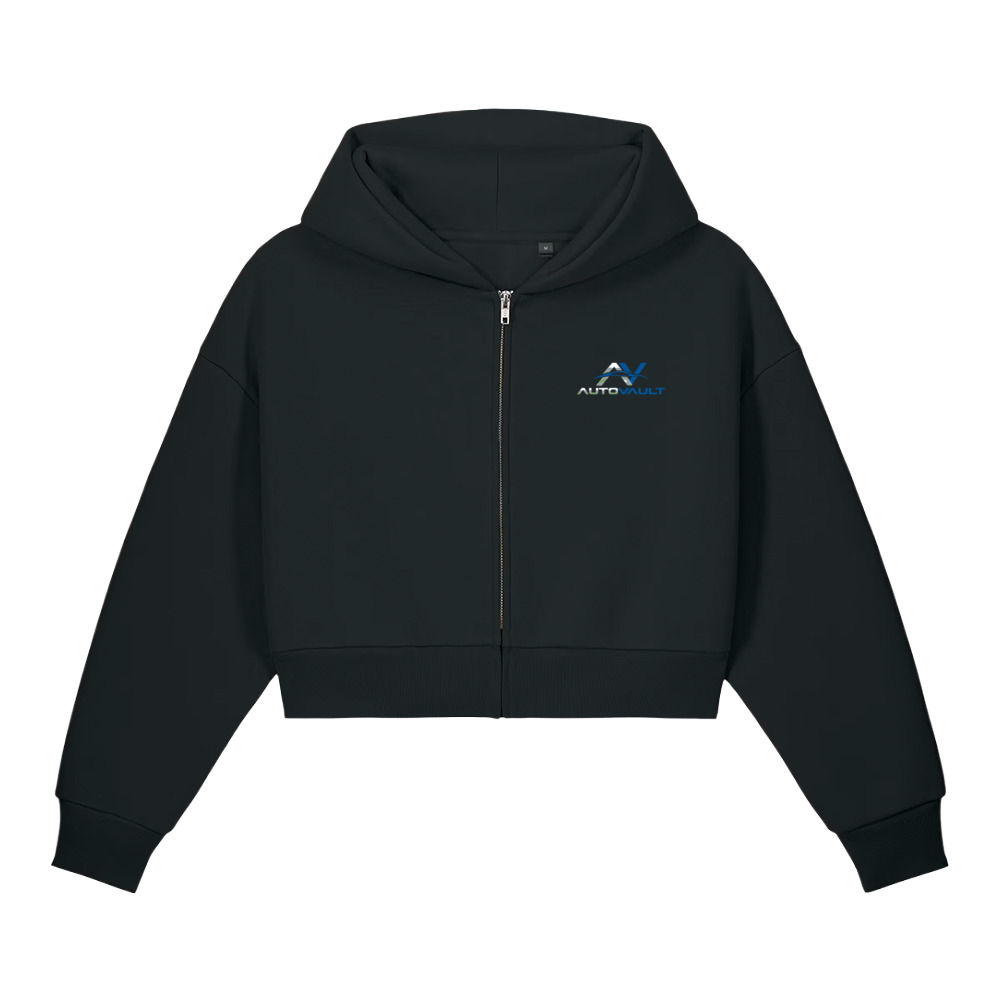 Auto Vault Cropped zip-up hoodie