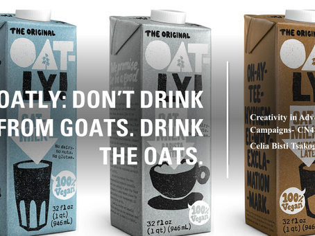 Oatly Campaign: Don't Drink From Goats. Drink the Oats.