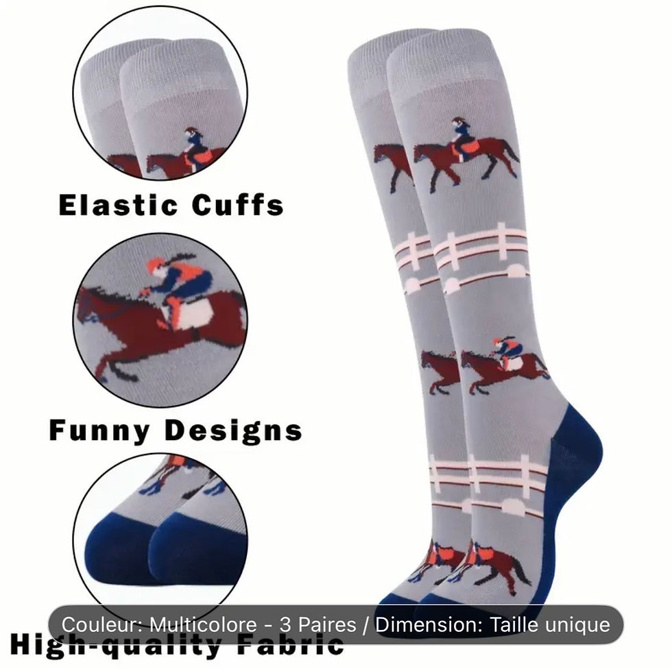 Miniature : Lode 3 chaussettes d'équitation