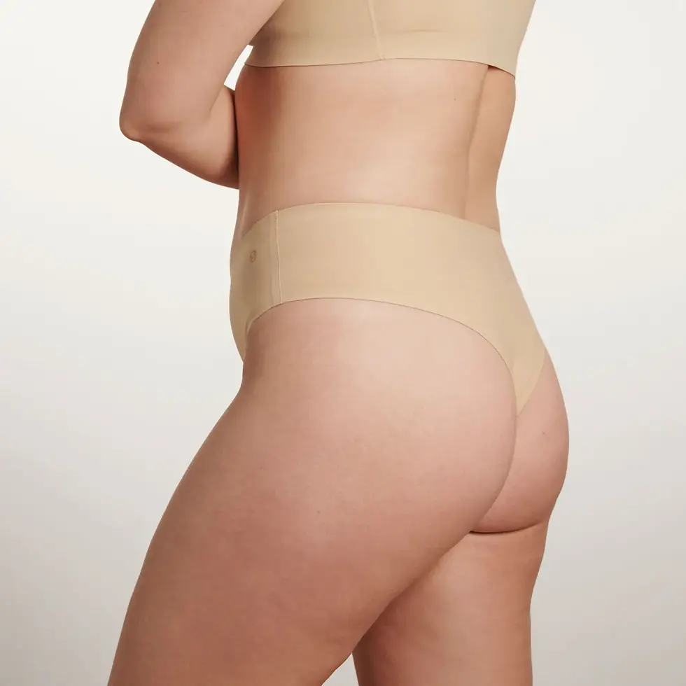 Evelyn Bobbie High Waisted Thong Sand