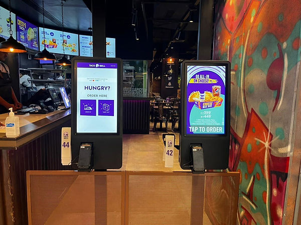 Taco Bell self-ordering kiosk
