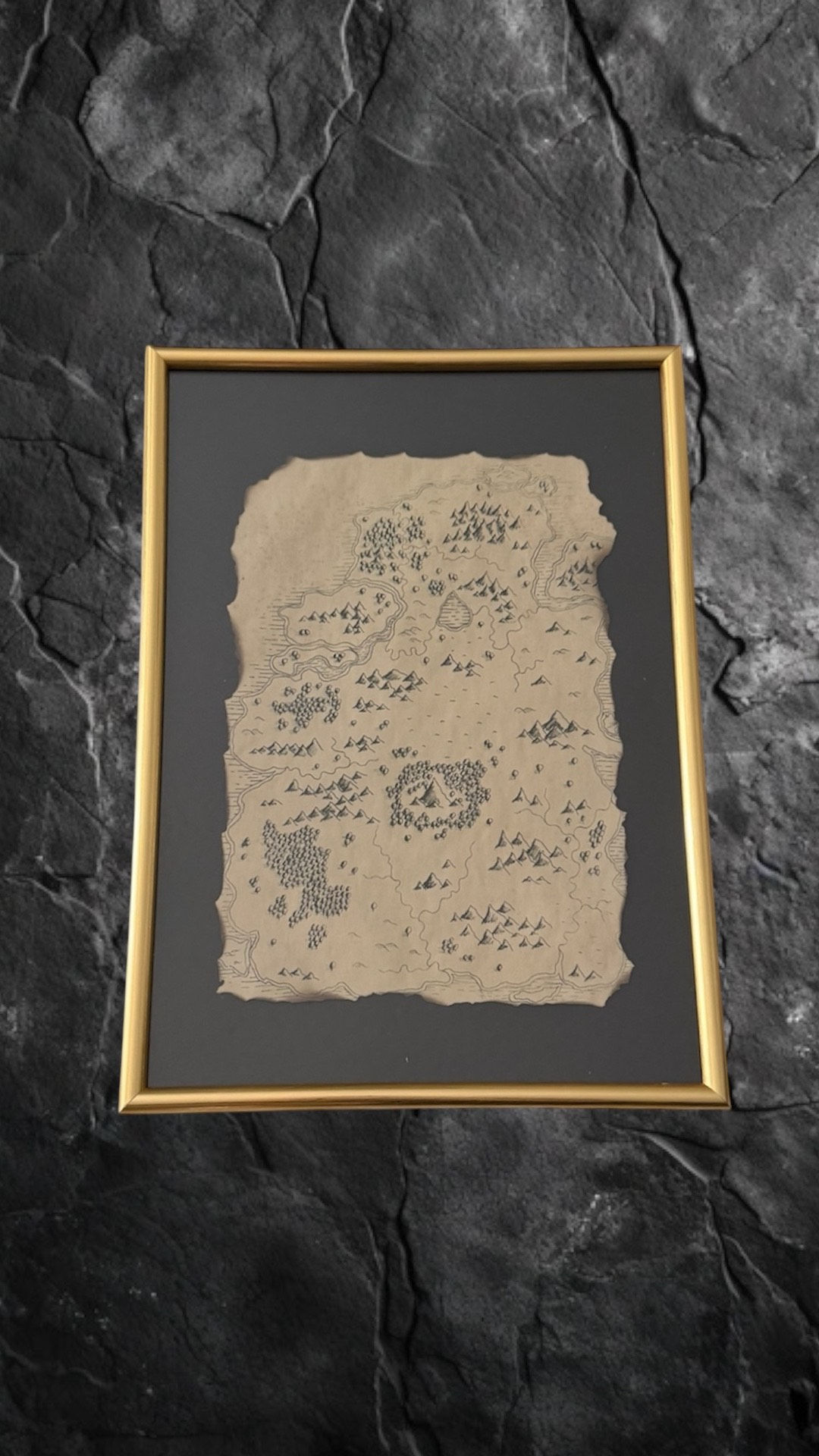 Carte de Zafalor encadrée