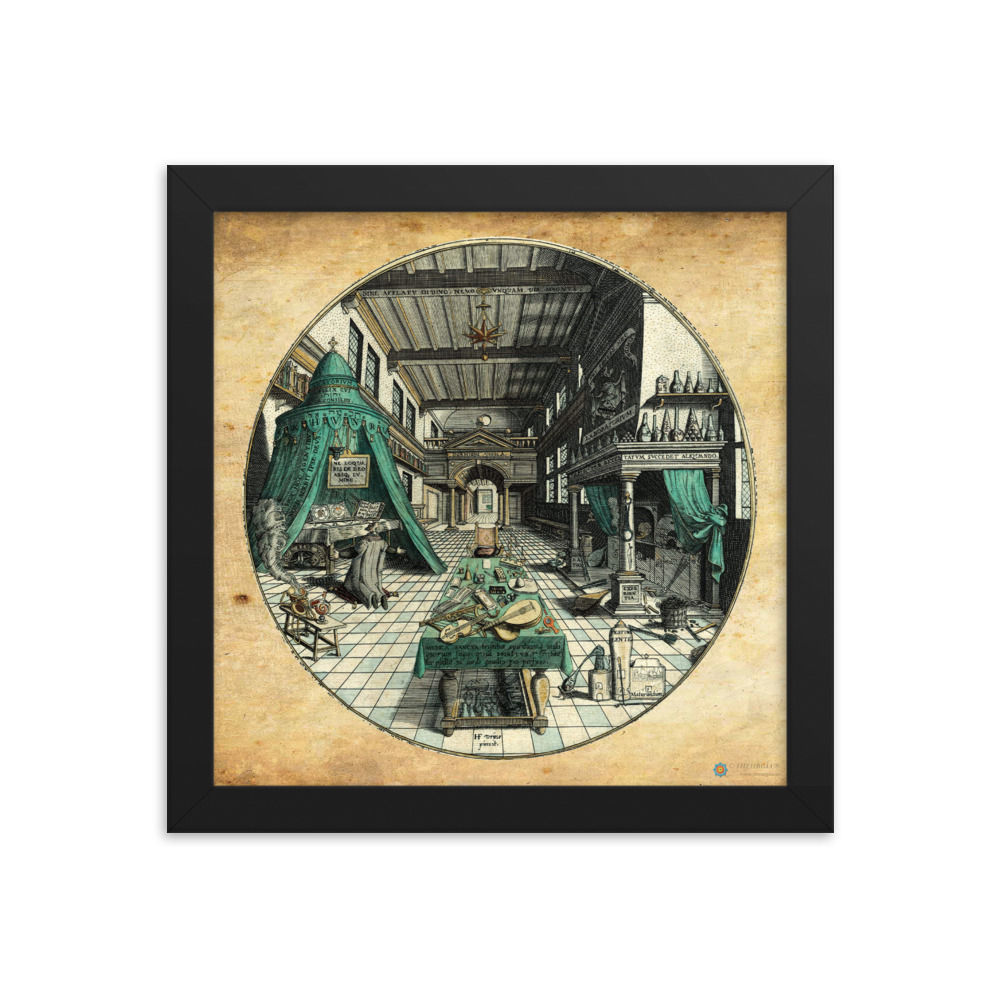The Alchemist by Khunrath (Framed poster)