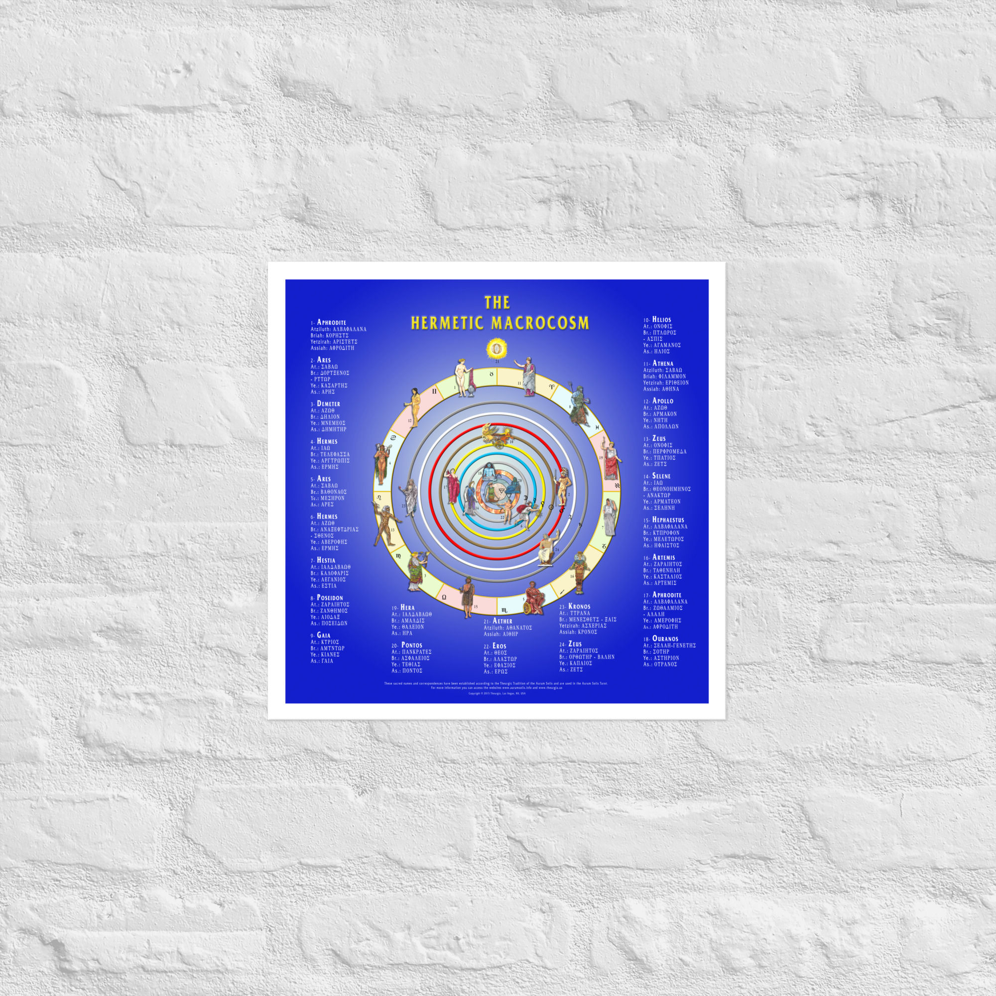 The Hermetic Macrocosm (Glossy Paper)