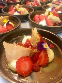 Tarte aux fraises déstructurée