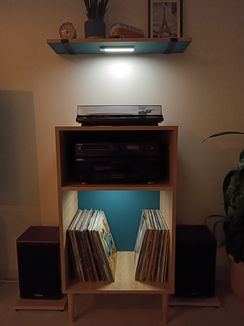 Meuble Hi-Fi bois