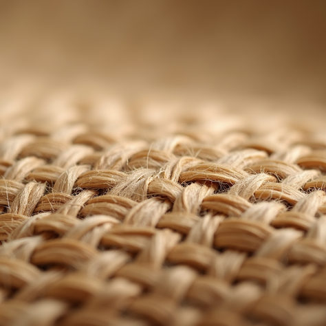 Close-up of hemp fabric showcasing its texture and eco-friendliness.