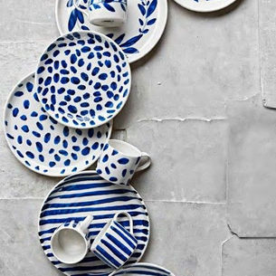 White & blue / Bleu & blanc