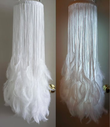 Craft_feather lamp