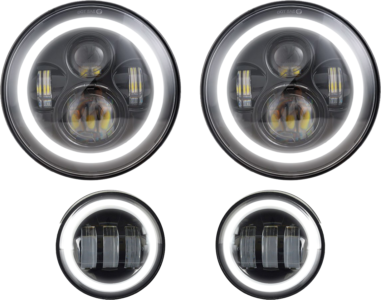 FEUX 7" + ANTI BROUILLARD 4"
