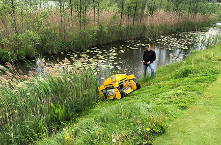 Grass maintenance around canals / waterways