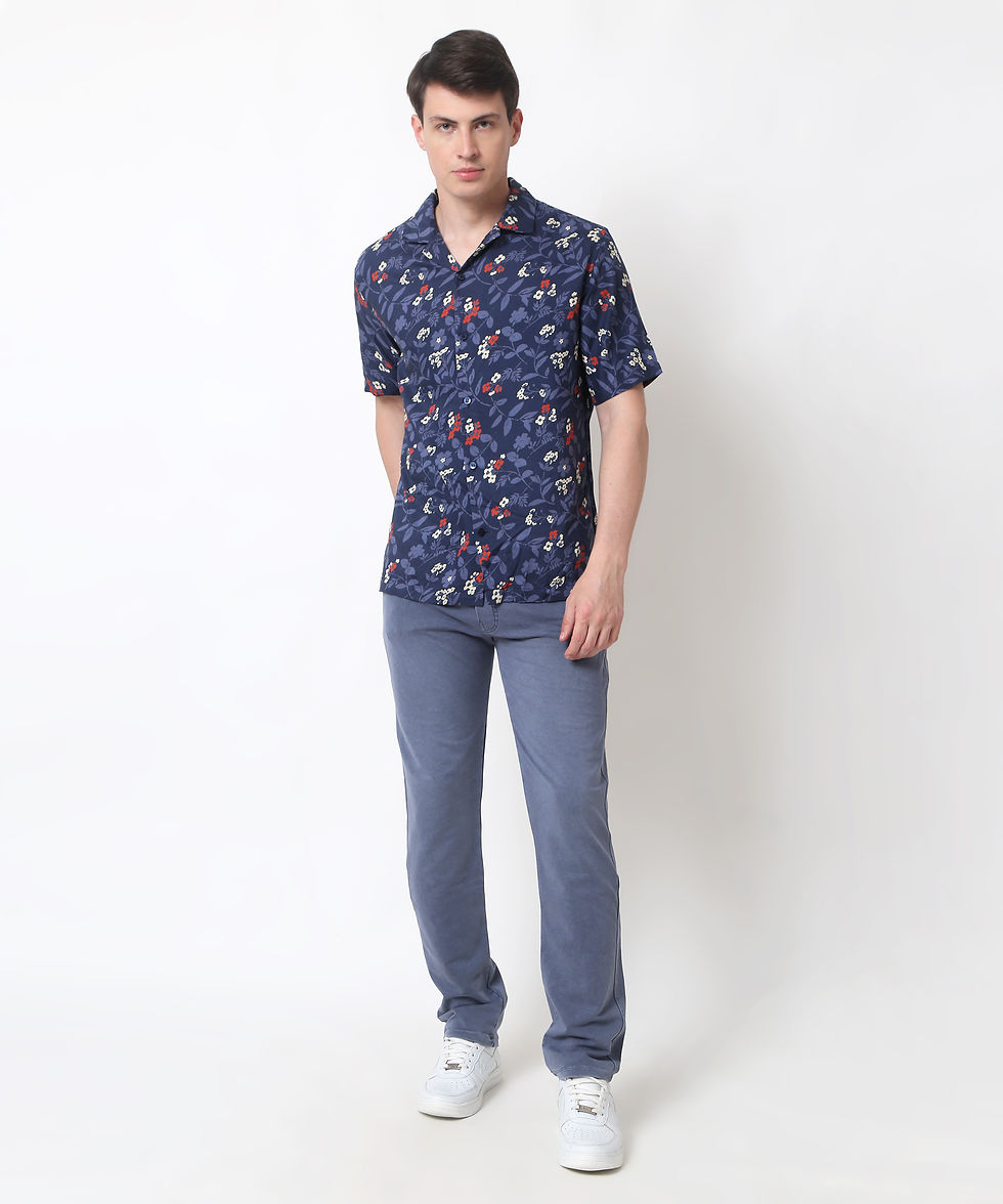 Thumbnail: DITSY FLOWER CUBAN COLLAR SHIRT