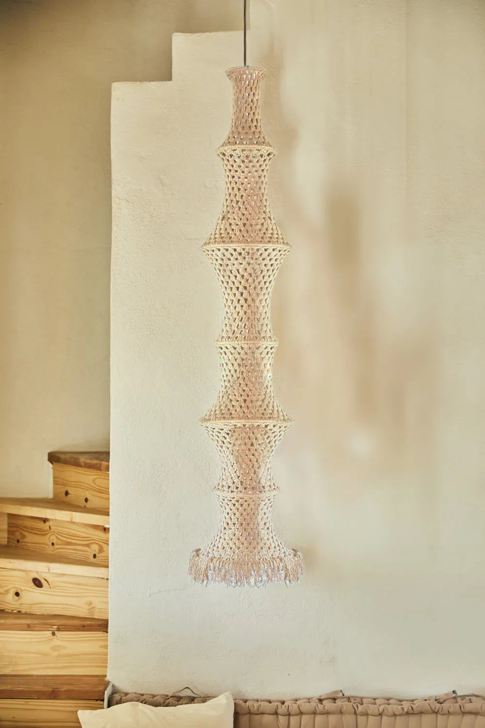SUSPENSION EN CROCHET ECRU • calma house