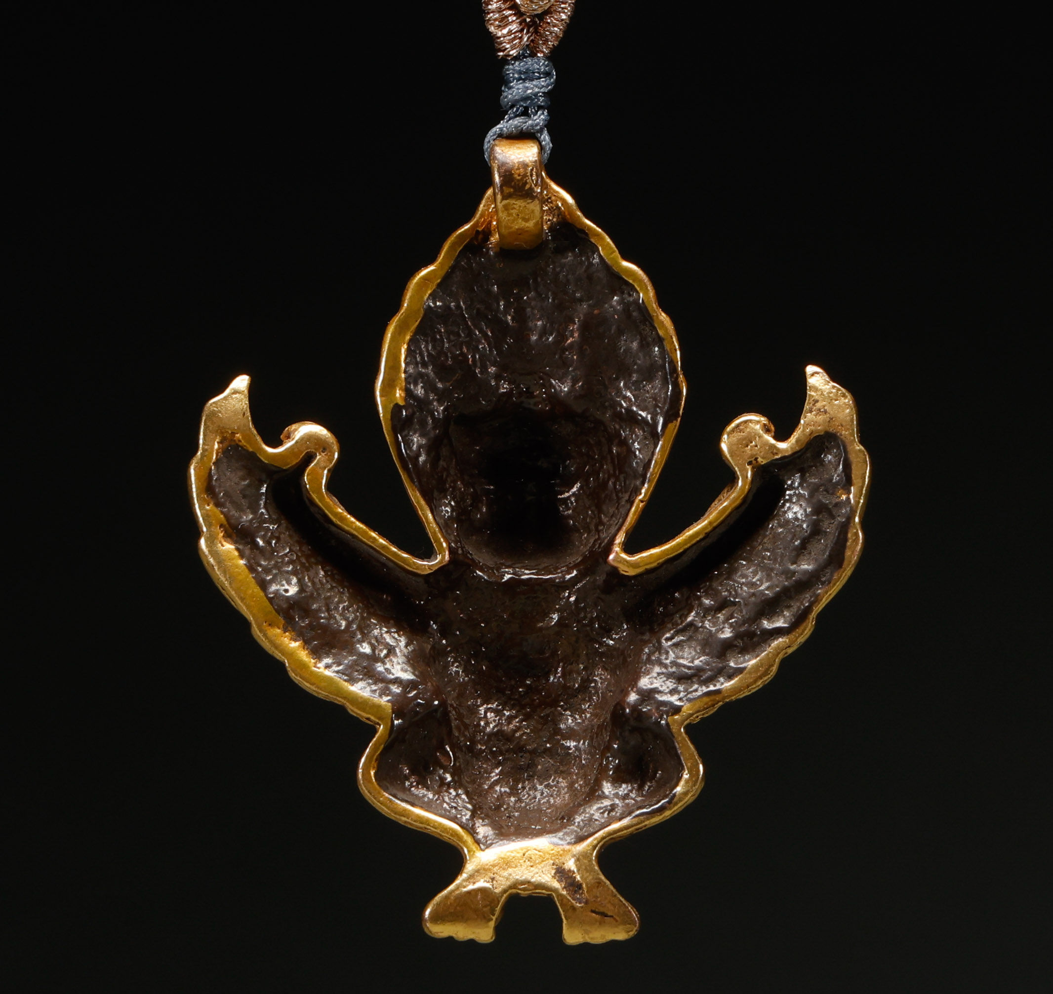 Gilt Bronze Winged Dapeng Bird Ornament, Qing Style
