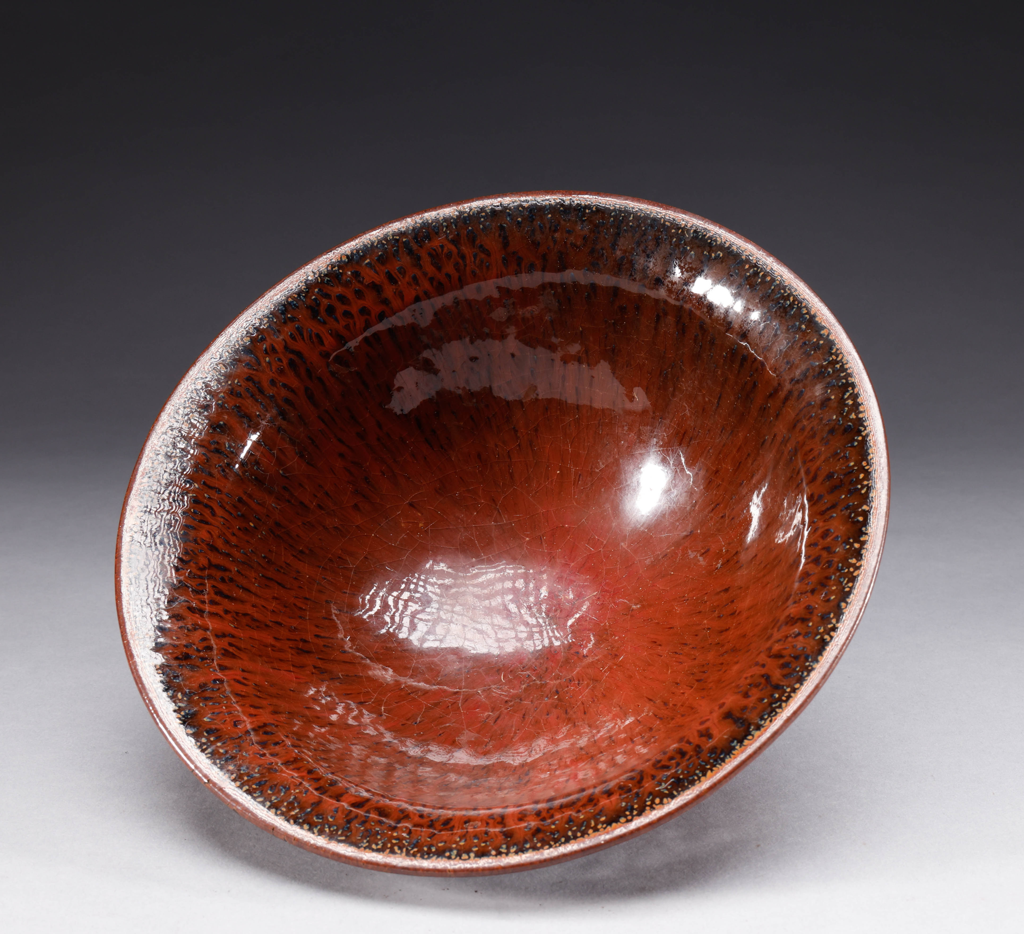Jian Ware Tea Bowl with Hare’s Fur Glaze, Pre-Ming Style