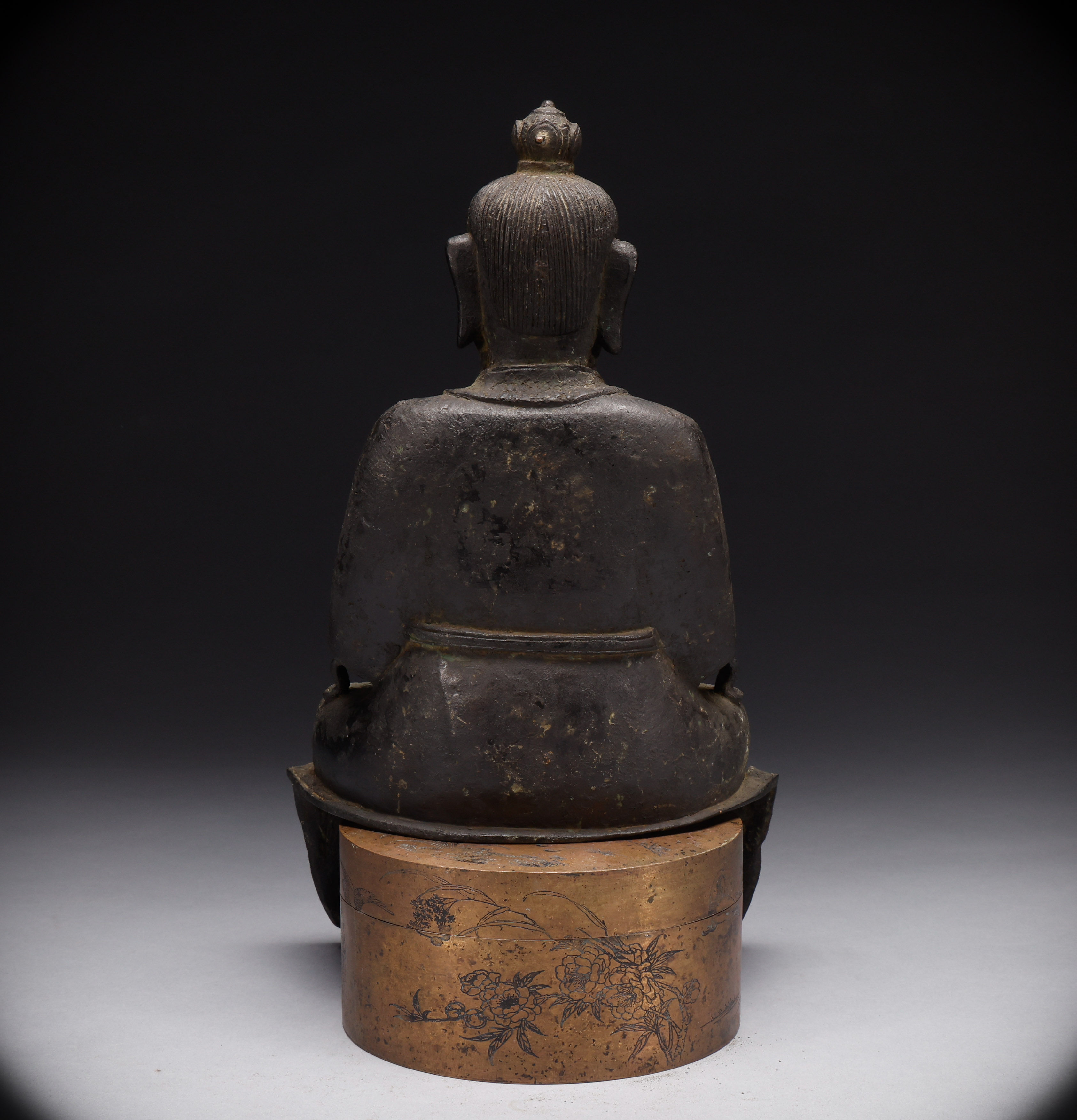Bronze Seated Buddhist Figure, Qing Style