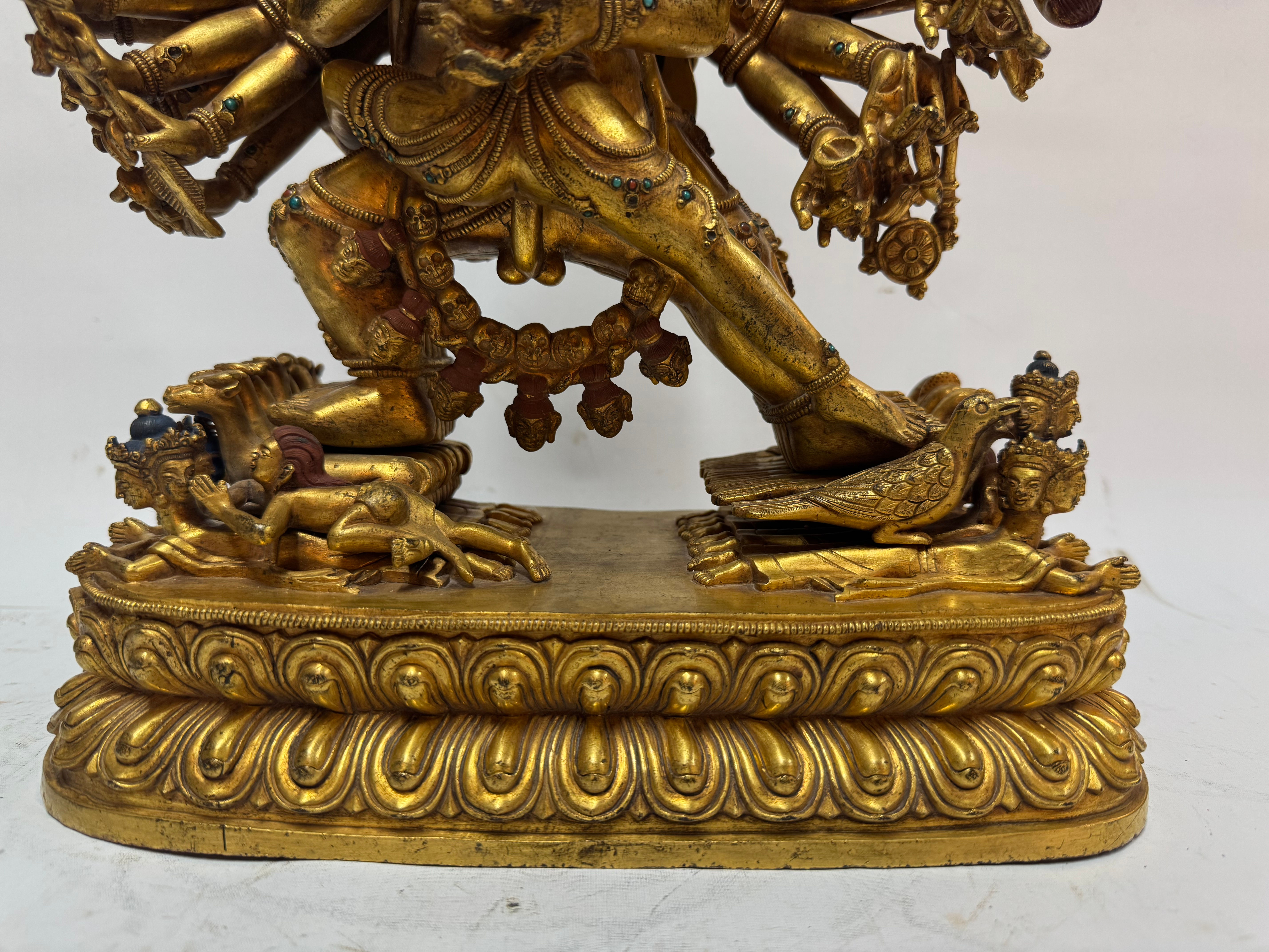 Gilt Bronze Figure of Yamantaka (Vajrabhairava), Ming Style
