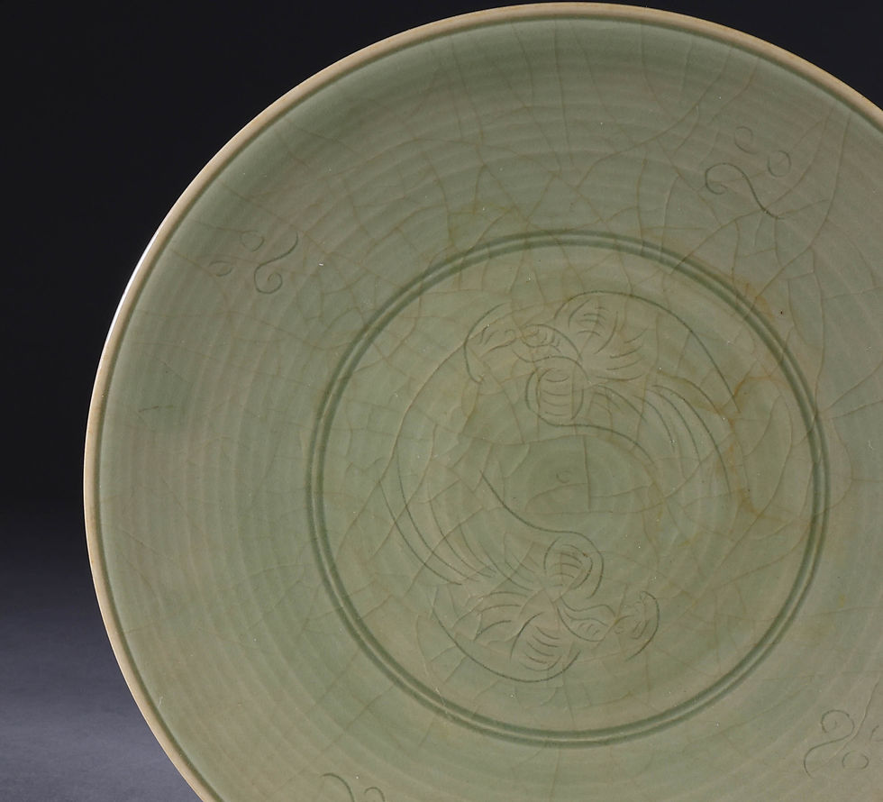 Thumbnail: Longquan Celadon Dish, Pre-Ming Style