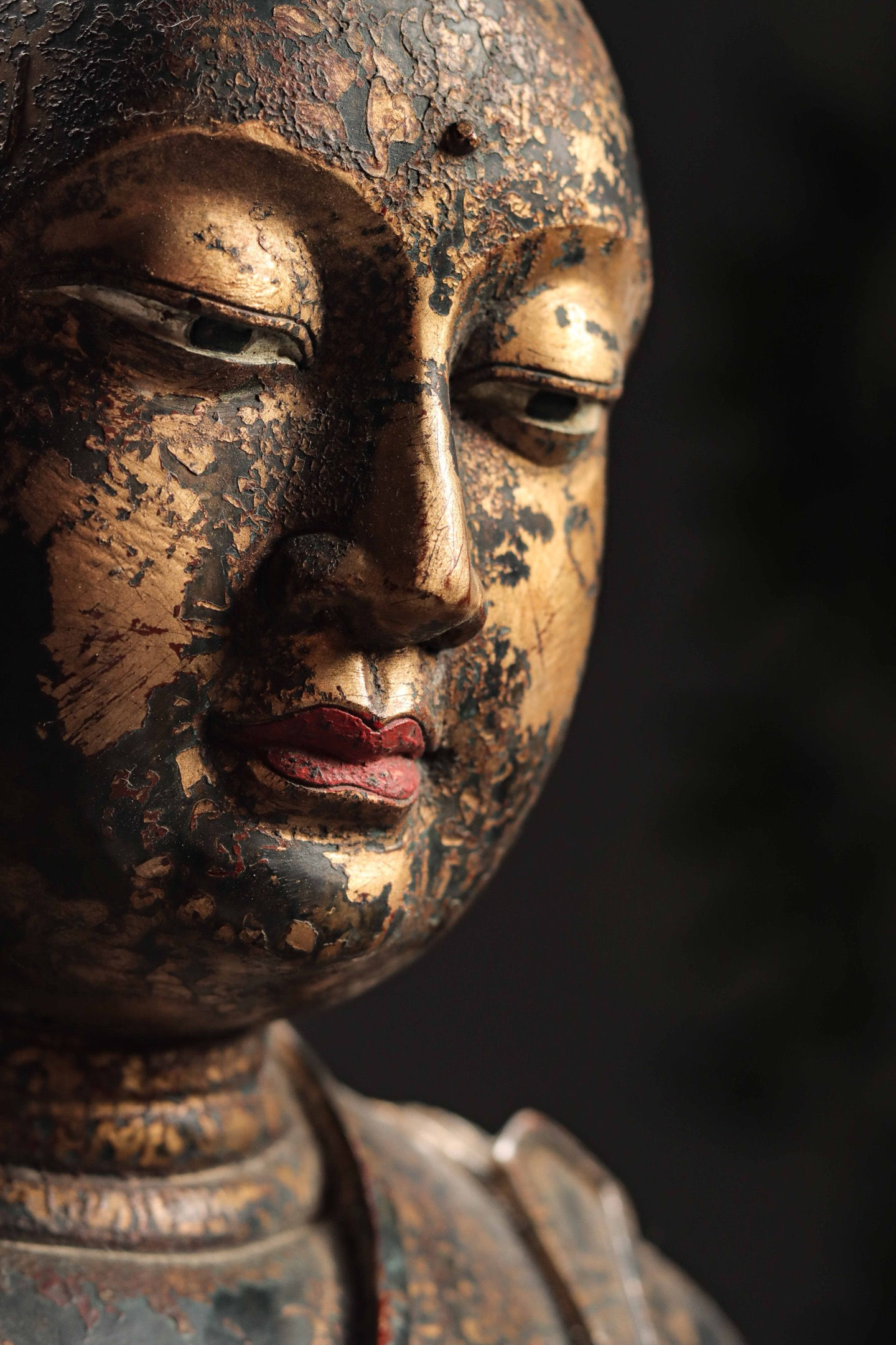 Gilt-Bronze Figure of Kṣitigarbha (Dizang) Bodhisattva, Qing Style