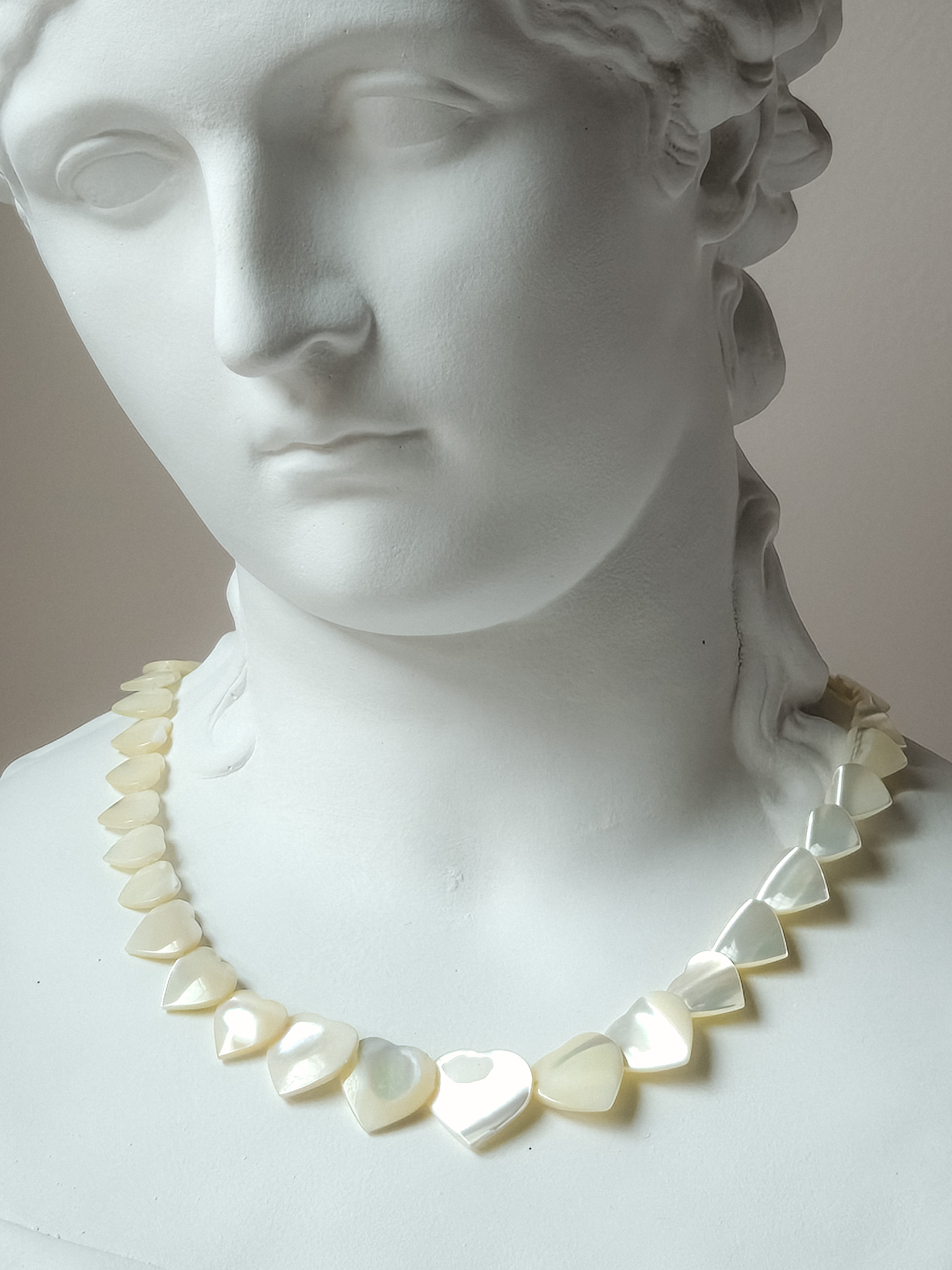 No. 11 - Vintage Mother-of-Pearl Heart Necklace