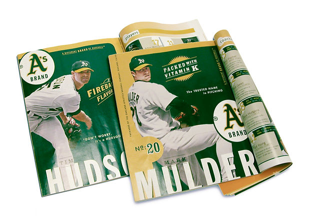 Oakland A's Tim Hudson Mark Mulder advertisement