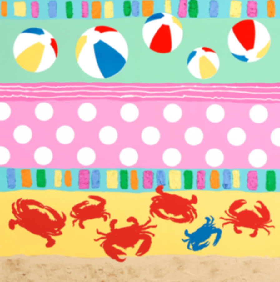 Beach Hieroglyphs with Crabs