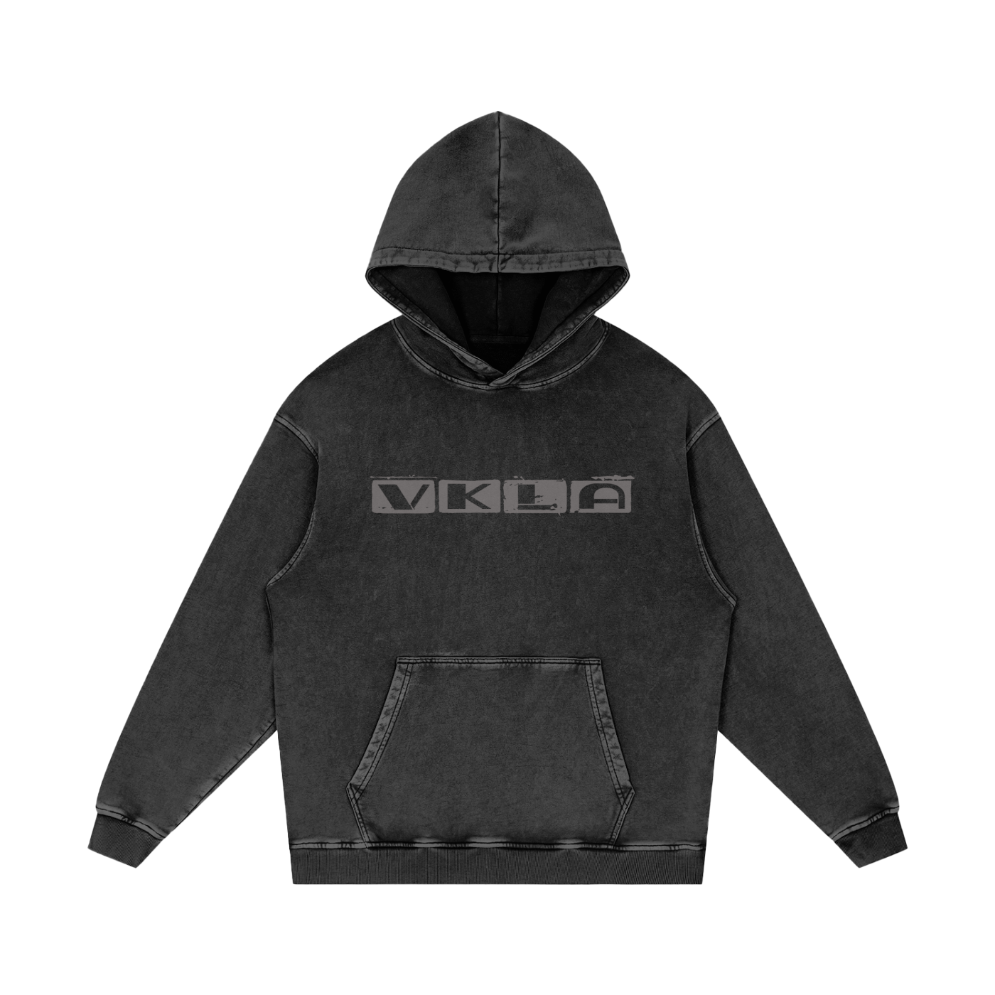 VKLA Snow Washed Loose Cotton Hoodie