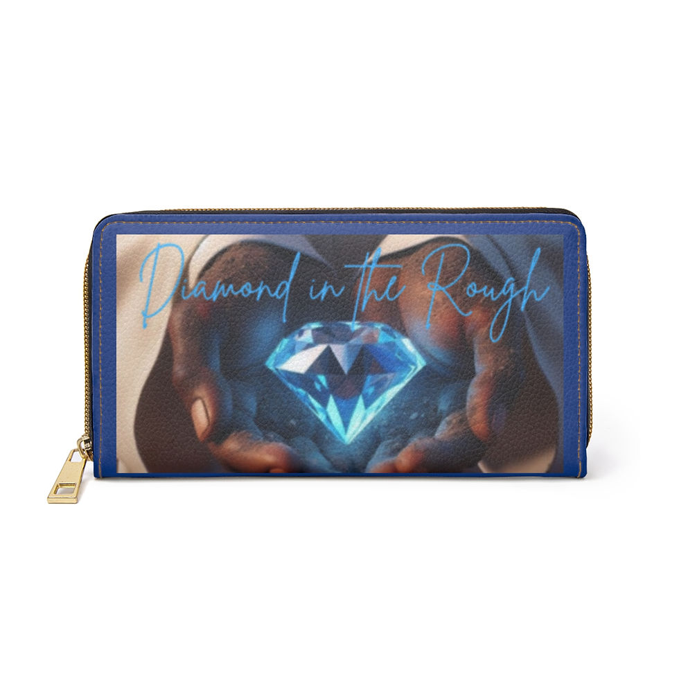 Diamond in the Rough Zipper Wallet - Stylish and Inspirational Accessory