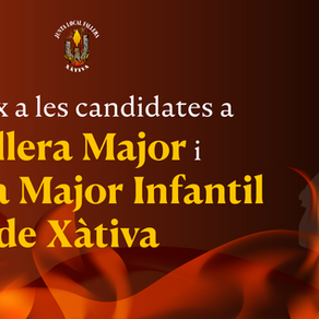 Candidates a Fallera Major i Fallera Major Infantil de Xàtiva 2025
