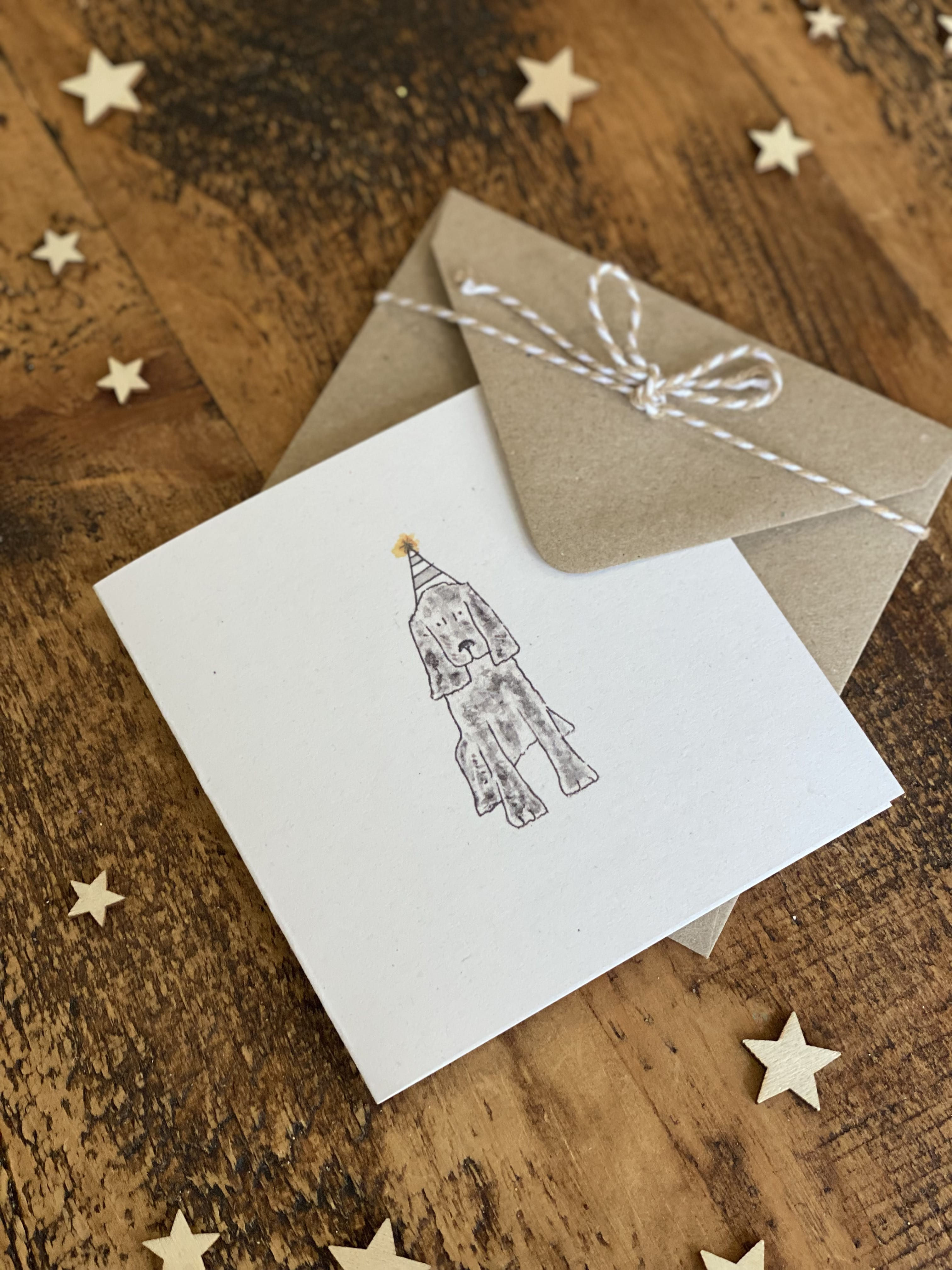 Little Party Spaniel Card