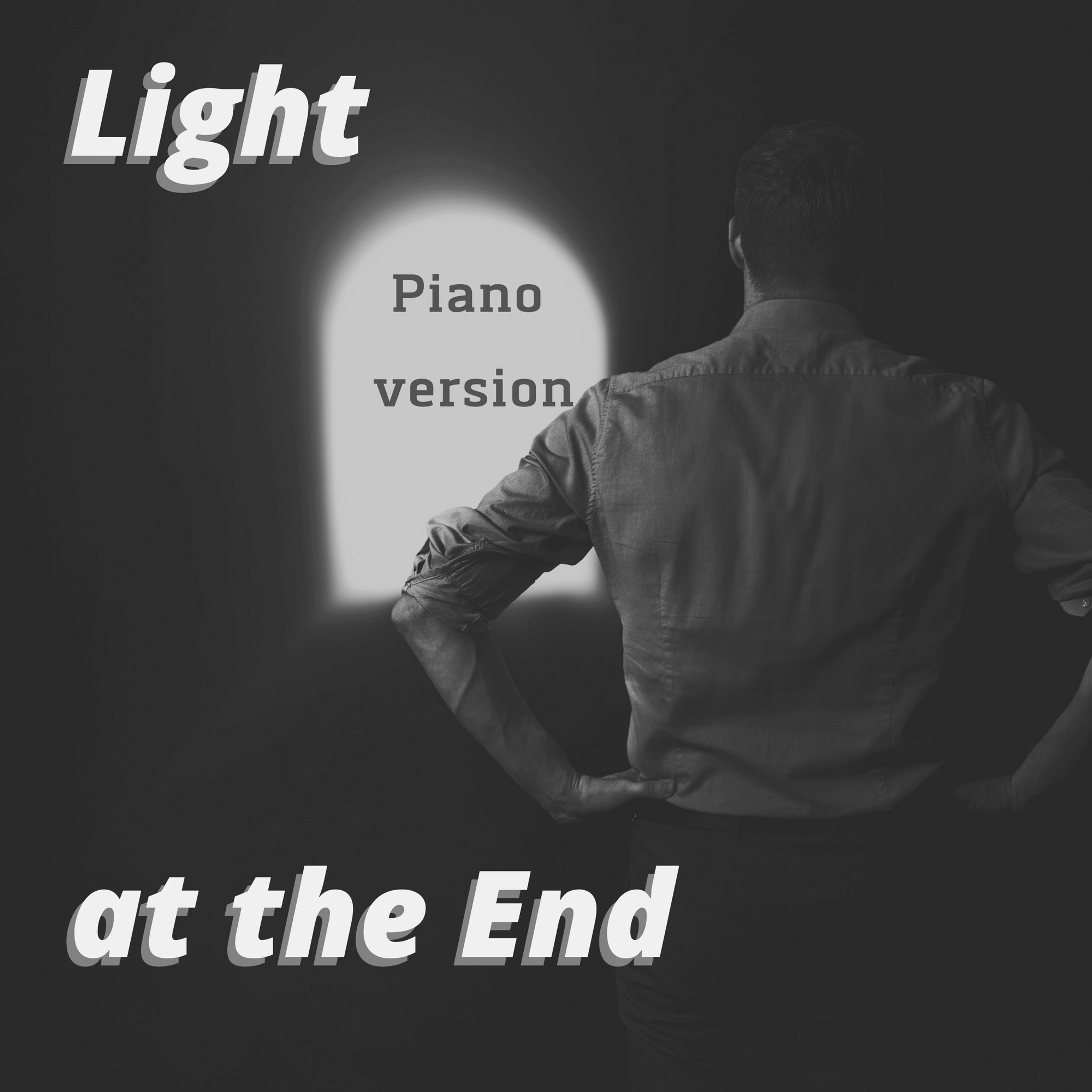 a man standing before the end of a tunnel