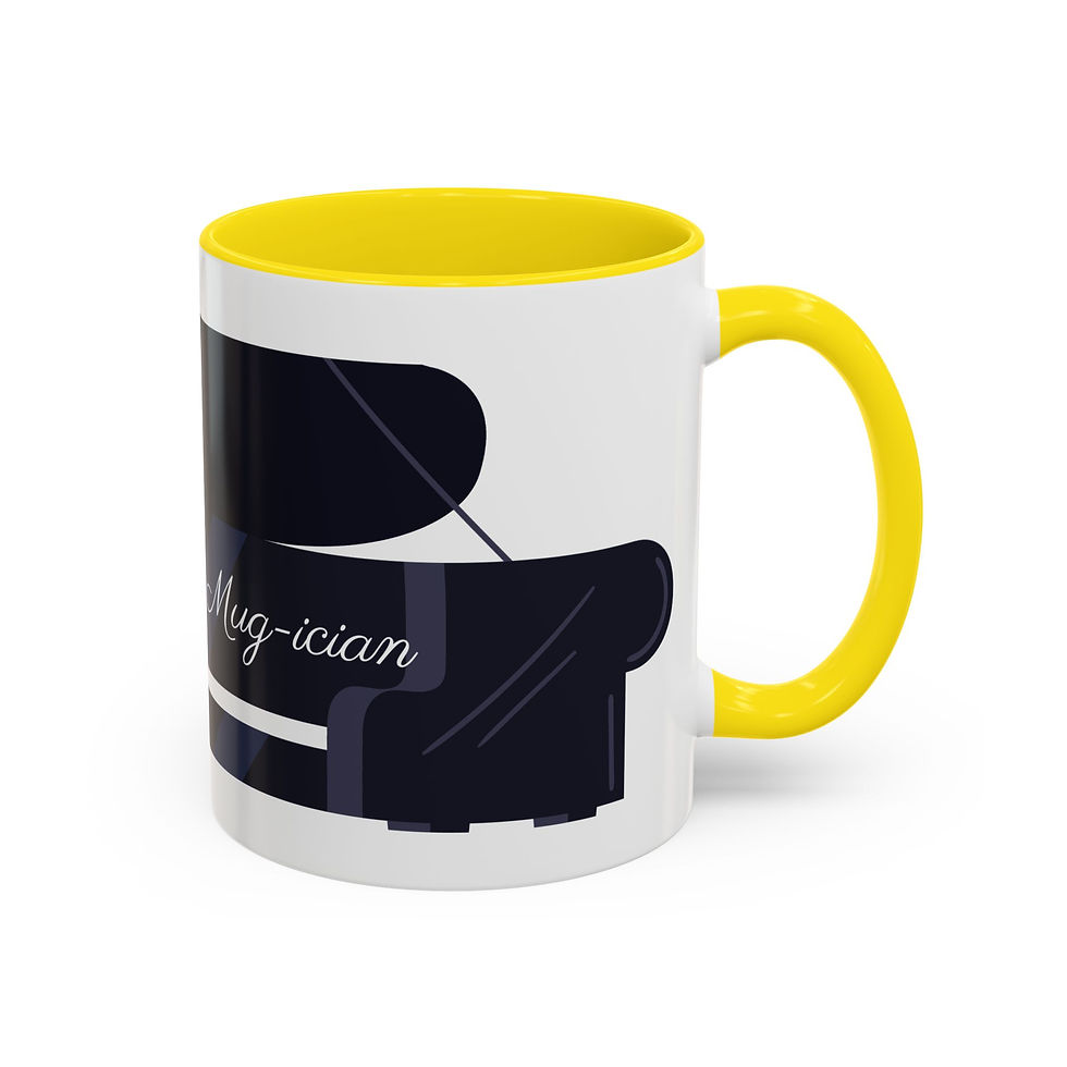 Miniatura: Musical Accent Coffee Mug - Perfect Gift for Musicians & Music Lovers